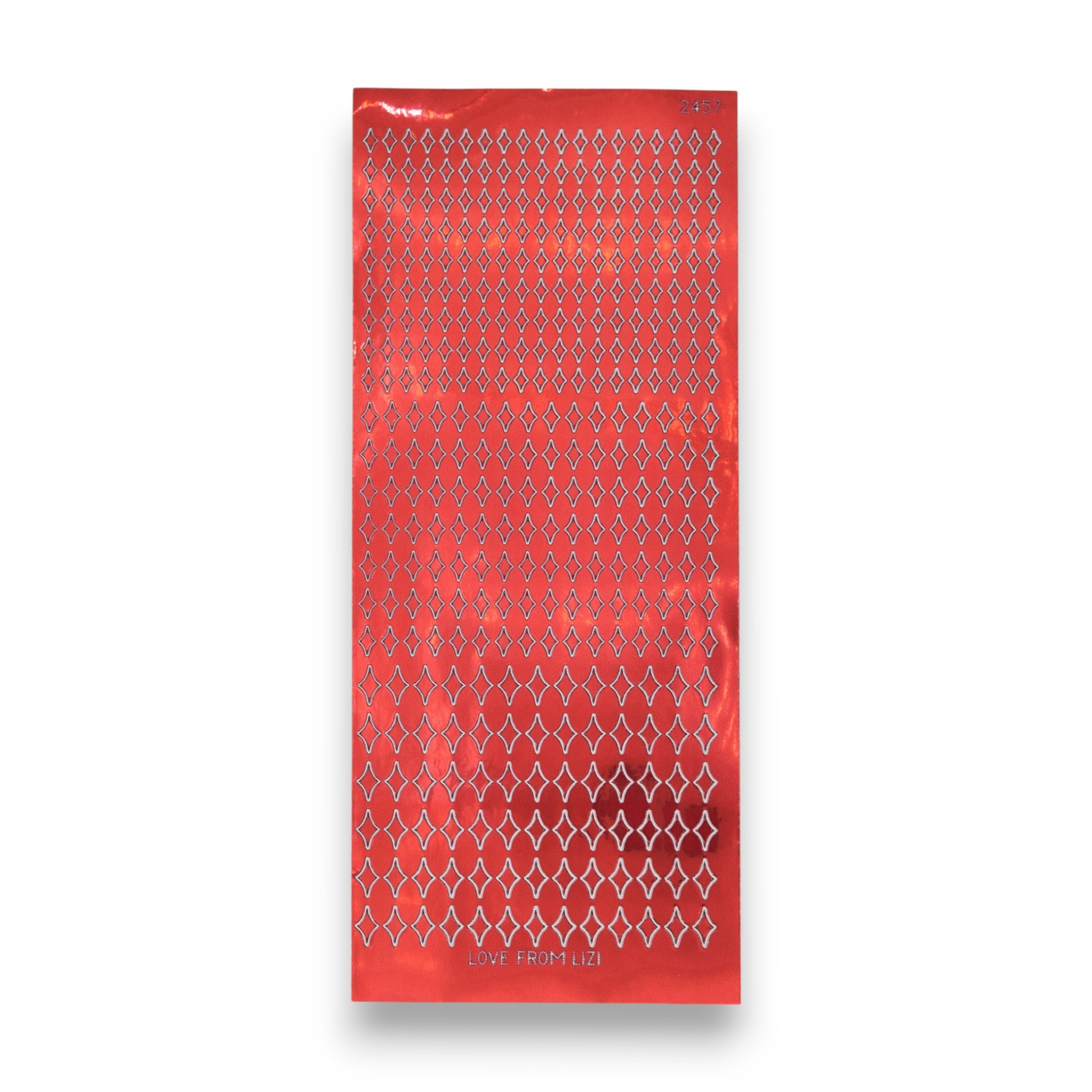 Mini Twinkle Ruby Red Mirror Peel-Off Stickers